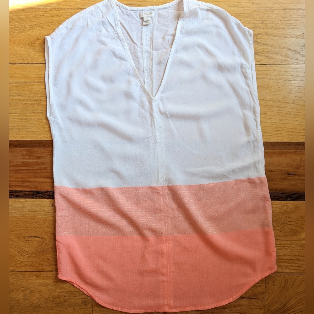 J. Crew v neck sleeveless blouse XS